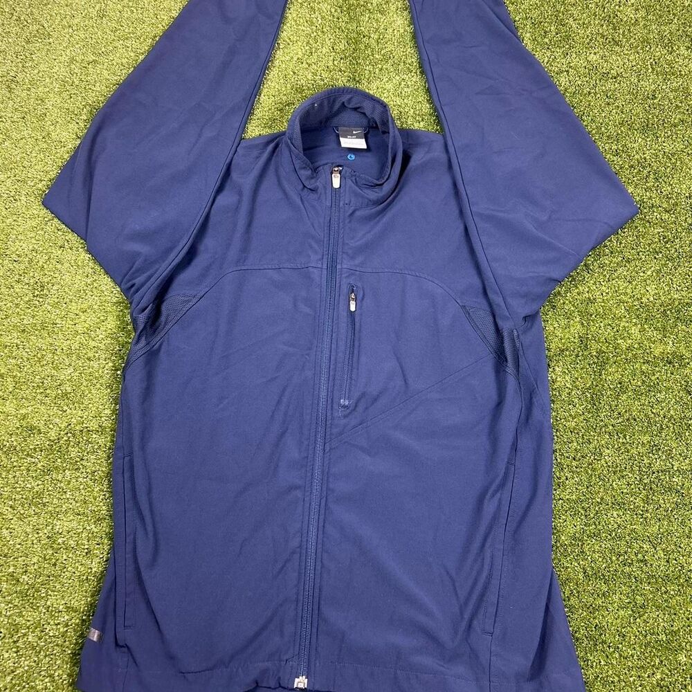 Nike Men's Blue and Navy Jacket